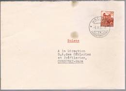 Liechtenstein, 1950, For Cossonay - Storia Postale