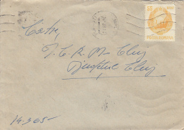 49316- REPUBLIC COAT OF ARMS, STAMPS ON COVER, 1968, ROMANIA - Lettres & Documents