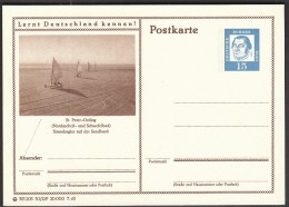 Germany St Peter Ording 1963 / Sand Sailing - Sailing