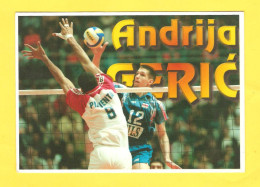 Postcard - Sport, Volleybal Serbia, Andrija Gerić      (V 29326) - Volleyball