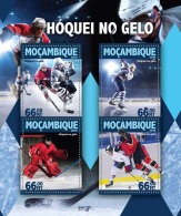 MOZAMBIQUE 2016 ** Ice Hockey Eishockey Hockey Sur Glace M/S - OFFICIAL ISSUE - A1632 - Hockey (sur Glace)