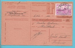 770 Op Ontvangkaart (Carte-recepisse) Met Stempel DIEST - 1948 Export