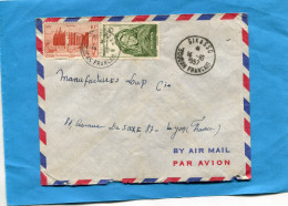 -MARCOPHILIE Lettre -Soudan>Françe-cad- Sikasso  1957-2-stamp A O F-N°39-37 - Lettres & Documents