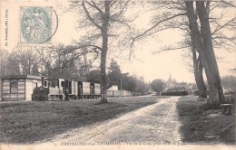 ¤¤  -  5  -  CHATEAUNEUF-en-THYMERAIS   -  Vue De La Gare, Prise Allée Du Jardin - Train , Chemin De Fer   -  ¤¤ - Châteauneuf
