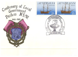 (919) Australia - FDC Centanry Of Local Government - Parkes NSW (observatory Dish Postmark) - Oceanië