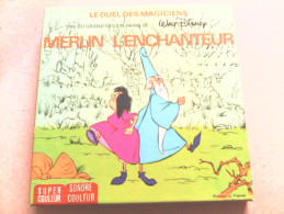 SUPER 8 - MERLIN L ENCHANTEUR - LE DUEL DES MAGICIENS - WALT DISNEY - 35mm -16mm - 9,5+8+S8mm Film Rolls