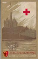 CPA Croix Rouge Médecine Santé Red Cross écrite Suisse Helvétia Genève - Croce Rossa