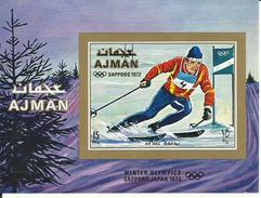 HOJA BLOQUE AJMAN MNH  ** - Winter 1972: Sapporo