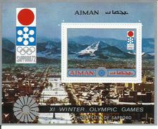 HOJA BLOQUE AJMAN MNH  ** - Winter 1972: Sapporo