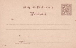 Wurtemberg - Entiers Postaux - Entiers Postaux