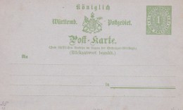 Wurtemberg - Entiers Postaux - Enteros Postales