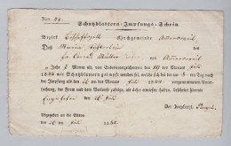 Heimat Schweiz TG AMRISWIL 1844-07-26 Post Empfangs-Schein - 1843-1852 Timbres Cantonaux Et  Fédéraux