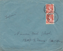 N° 336 Paire Tarif IMPRIME / Env. De Soignies Vers Louvignies 31 5 35 - 1932 Ceres And Mercurius