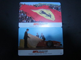 Ferrari Racing Car,two Mint Cards - Public Advertising