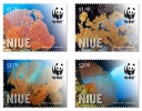 NIUE -2012 - Faune Marine, Coraux WWF - 4v   NEUFS // Mnh - Niue