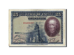 Billet, Espagne, 25 Pesetas, 1928, 1928-08-15, KM:74b, TTB - 1-2-5-25 Pesetas