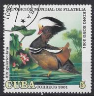 Cuba  2001  "Hong Kong 2001" ; Birds  (o) - Used Stamps