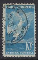 Cuba  1953  Express Letter: Roseate Tern  (o) - Sellos De Urgencia