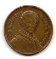 Belle Médaille Rare De Léon  XIII élu Pape 1878 - Royaux / De Noblesse