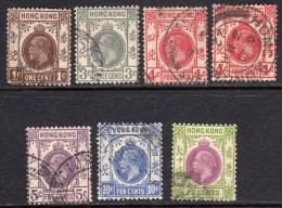 Hong Kong 1921 GV Assortment  - Used - Neufs