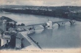 G , Cp , 30 , VILLENEUVE-les-AVIGNON , Panorama Pris De Notre-Dame Des Doms - Villeneuve-lès-Avignon