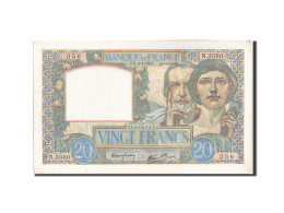 Billet, France, 20 Francs, 20 F 1939-1942 ''Science Et Travail'', 1941 - 20 F 1939-1942 ''Science Et Travail''