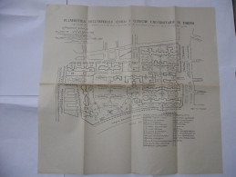 PLANIMETRIA DELL'OSPEDALE CIVICO E CLINICHE UNIVERSITARIE IN TORINO 1927. - Arbeitsbeschaffung