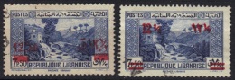 Grand Liban N° 162, 163 - Usati