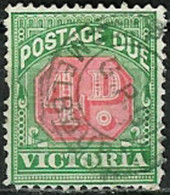 AUSTRALIA..VICTORIA..1907..Michel # 24..Portomarken..used...MiCV - 13 Euro. - Gebraucht