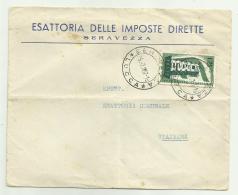 Francobolli Lire 25  Europa  Su Busta Anno 1957 - 1946-60: Marcophilia