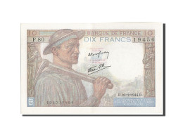 Billet, France, 10 Francs, 10 F 1941-1949 ''Mineur'', 1944, 1944-01-20, SPL - 10 F 1941-1949 ''Mineur''