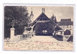 CH 4600 OLTEN SO, Die Alte Aarebrücke, 1905, Druckstellen - Olten