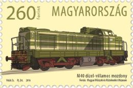 HUNGARY 2016 TRANSPORT Trains. 50 Years Since First Electric/Diesel LOCOMOTIVE - Fine Stamp MNH - Nuevos