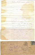 CTN43 - CHINE LETTRE AVEC CONTENU CORR. D'ARMEES SHANG-HAI AOÛT 1895 - Lettres & Documents