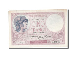 Billet, France, 5 Francs, 5 F 1917-1940 ''Violet'', 1939, 1939-10-05, SUP - 5 F 1917-1940 ''Violet''