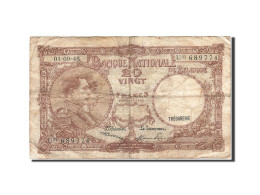 Billet, Belgique, 20 Francs, 1948, 1948-09-01, KM:116, TB - 20 Francs