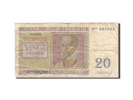 Billet, Belgique, 20 Francs, 1948-1950, 1956-04-03, KM:132b, TB - 20 Franchi