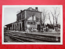 Cpa 51 RILLY LA MONTAGNE Anime  La Gare Apres Les Bombardements De Juillet 1944 - Rilly-la-Montagne