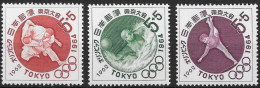 JAPON JAPAN 713 à 715 ** MNH JO Tokyo 1964 Judo Water Polo Gymnastique (CV 6 €) - Wasserball