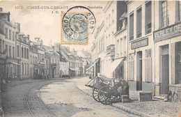 59-COMDE-SUR-L'ESCAUT - LA RUE GAMBETTA - Conde Sur Escaut