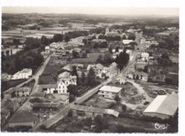 CPSM Galan Vue Générale Aérienne Et Route De Lannemezan - Galan