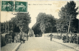 Ay Pont Et Avenue Victor Hugo - Ay En Champagne