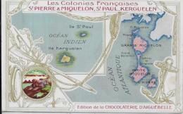 CPA Saint Pierre Et Miquelon Non Circulé Publicité Chocolat D'Aiguebelle Dos Publicitaire - Saint-Pierre En Miquelon