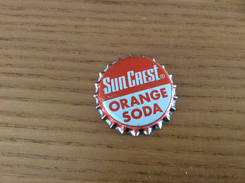 Ancienne Capsule De Soda "Sun Crest ORANGE SODA - ATLANTA" Etats-Unis (USA) (intérieur Liège) - Limonade