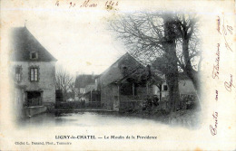 89 LIGNY  LE  CHATEL  LE MOULIN DE LA PROVIDENCE CARTE PIONNIERE 1904 - Ligny Le Chatel