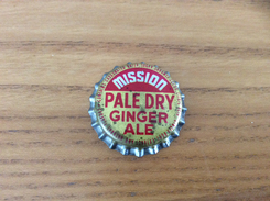 Ancienne Capsule De Soda "Mission PALE DRY GINGER ALE" Couronne Etats-Unis (USA) (intérieur Liège) - Limonade