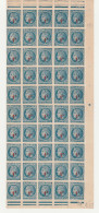 FRANCE N° 791 1F SUR 1F30 BLEU TYPE CERES BLOC DE 50 AVEC DIVERSES VARIETES AVEC CD DU 6.6.1947 - Nuevos