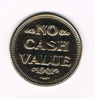 °°° TOKEN  NO CASH VALUE  EAGLE - Andere & Zonder Classificatie