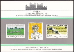 UN - United Nations Vienna 1984 Cancelled Souvenir Folder - Year Pack - Other & Unclassified