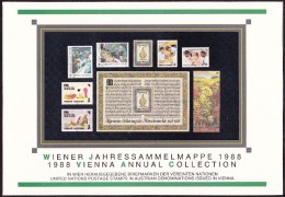UN - United Nations Vienna 1988 Cancelled Souvenir Folder - Year Pack - Andere & Zonder Classificatie